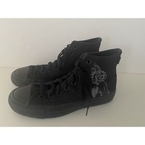 Krooked x Converse Chuck Taylor Pro High Triple Black Mike Anderson Men's 6.5